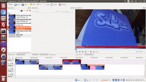 Kdenlive Sreenshot - Clips anordnen
